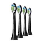 Philips Sonicare HX6064/88 Optimal White borsthuvuden, svart, 4-pack