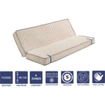 Provence Literie - Matelas Ferme Pour Clic Clac 130x200 x 15 cm - Dim Assise 60 cm - - 5 zones de Confort - Ame Poli Lattex Haute Résilience