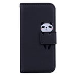 Vkooer Coque pour Samsung Galaxy A34 5G Premium Cuir PU Etui de Protection Portefeuille à Rabat Housse Flip Case avec Porte Cartes Fermeture Magnétique, Étui de Poche pour Téléphone Noir