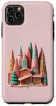 Coque pour iPhone 11 Pro Max Maisons en pain d'épice Kitsch Germanic Christmas Village Cut Out