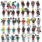 Naruto Smoked The Building Blocks Uzumaki Naruto Uchiha With Soil Flag Wood Kakashi Single Plug-in Toy 18 random minifigures