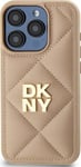 Dkny Dkhcp15mpqdsle Apple Iphone 15 Plus 6.7&Quot  Dėklas Telefonui Gelsvos Spalvos Quilted Stack Logo