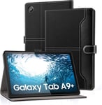 Coque Pour Samsung Galaxy Tab A9+Plus 11""2023,Etui Pour Samsung Galaxy Tablette A9 Plus Sm-X210/X216/X218,Veille Automatique,Housse En Cuir Pu Multi-Angles Avec Poche,Noir