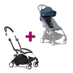 Stokke Pack chassis poussette YOYO³ Blanc + pack 6+ Bleu Air France