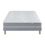 Ensemble Matelas Botaniste 100% Latex + Sommier Base Morpho 80x190