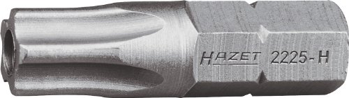 Hazet 2225-20H Embout-tournevis à profil en étoile intérieur à pivot hexagone massif 1/4'' longueur 25 mm