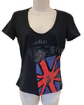 JOHN GALLIANO T-Shirt New black Gazette Newspaper Print cotton Top Size S