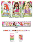 Anilas Complete Unicorn, Princess, Mermaid, Ballerina & Animals Activity, Colouring & Sticker Books Plus Stationery & Accessories. (Ideal for Children Aged 3-8) (Princess Set)