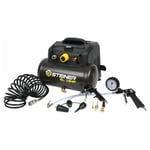 Steiner - Compresseur portable 6L 1.6CV sans huile + kit pneumatique 12 pièces