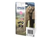 Epson 24Xl - 9.8 Ml - Xl - Lys Magenta - Original - Blære Med Rf-Alarm - Blekkpatron - For Expression Photo Xp-55, 750, 760, 850, 860, 950, 960, 970  Expression Premium Xp-750, 850