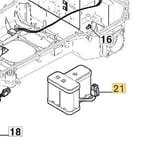 Pack Batterie 25 V - 2.0 Ah Original Stiga a500 Rtk Robot Tondeuse 381600620/0