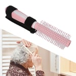 Handicapped Auxiliary Comb Portable Plastic Handle Comb Hair Brush For Elder REL