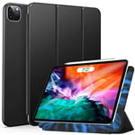 ZtotopCase Étui de Protection Magnétique Ultra Fin et léger pour iPad Pro 12.9 2020/2021/2022 (4ème /5ème /6ème génération) avec Fonction de Mise en Veille/réveil Automatique, Noir