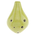 GXFCQKDSZX Ocarina 6 Hole Alto Toc Ceramic Black Pottery Ice Crack Ocarina Instrument With Sling