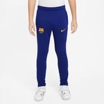 Barcelona Treningsbukse Dri-fit Academy Pro - Navy/gul Barn - Nike, størrelse S: 128-137 cm