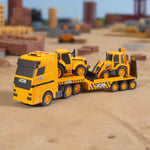 Heavy Loader Transporter Toy JCB Construction Toys Backhoe & Low Truck Loader