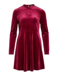Vioelle High Neck L/S Dress/1N Kort Klänning Red Vila