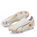 Puma Womens Cloud Ultra 1.1 FG Football Boots - White - Size UK 7