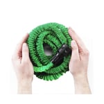 TUYAU D'ARROSAGE EXTENSIBLE HOSE 30M + PISTOLET 8 JETS - Vert