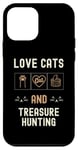 iPhone 12 mini Cat Lover Cats And Treasure Hunting Metal-Detecting Kittens Case