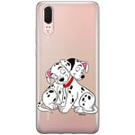 ERT GROUP mobile phone case for Huawei P20 original and officially Licensed Disney pattern Dalmatians 005 optimally adapted to the shape of the mobile phone, partially transparent