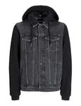 JACK & JONES Jjijean Jjjacket W Sweat Wi 204 Veste, Jean Noir, M Homme