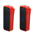 Walkie-talkie Radio bidirectionnelle Portable,2 pièces,Radio CB UHF 400-470MHz,Radio professionnelle multicolore,Mini talkie-walkie - Type 2 pcs red radio