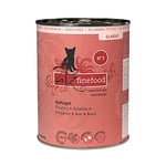 catz finefood N° 3 - Nourriture pour Chat - Nourriture Fine - Humide, raffinée avec canneberges et pissenlits - 6 boîtes de 400 g