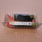 2 Black Printer Ink Cartridges to replace Canon CLI-551Bk (551XLBk) Compatible