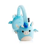 Squishmallows Tatiana The Dragon Plush Bluetooth Headphones With Built-in Microphone To Make And Receieve Calls. 10 Meter Bluetooth Range, Volume Control, Soft Plush Cushions And Adjustable Headband.