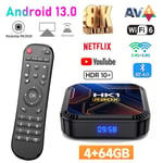 Android tv box android 13 Smart TV BOX,Boitier iptv Wifi 4G+64Go H616 8K Netflix Google Store Boîte multimédia box Android