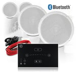 Bluetooth Ceiling Speaker System Wireless Amp HiFi Kitchen Bathroom Music System