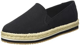 TOMS WOMEN PALMA Black Canvas UK3.5