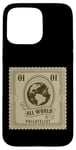 Coque pour iPhone 15 Pro Max Collectionneurs de timbres amusants Philatélie All World pour homme