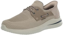 Skechers Men's Slip-ins: Delson 3.0-Roth Loafer, Taupe, 9.5 UK