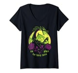 Disney Villains Maleficent Dragon No Place For Fairy Tales T-Shirt avec Col en V