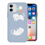 For Apple Iphone 11 Silicone Case Anime Cat Happy - S1560