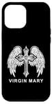 iPhone 12 Pro Max Virgin Mary Wings Cross. Catholic, Christian Case