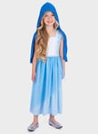 Tu Nativity Mary Fancy Dress Costume 5-6 years Blue Years