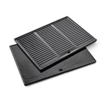 Barbecook plaque de cuisson barbecue universelle en fonte émaillée, accessoire plancha, noir, 43x35cm