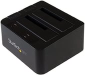 Dock Pour Disques Durs Usb 3.1 À Sata À 2 Baies,Usb 3.1 (10 Gbps),Station D'Accueil Hdd/Ssd Externes 2,5/3,5""Sata I/Ii/Iii,Docking Station Disque Dur Remplaçable À Chaud (Sdock2U313)