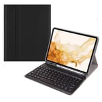 For Xiaomi Pad 6S Pro 12.4 2024 +X3 Candy Color Round Keys Bluetooth Keyboard Leather Case(Black)