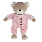 Bamse m/pysj 25 cm rosa