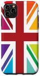 iPhone 11 Pro Max Rainbow Colors, United Kingdom The Union Jack Flag Case