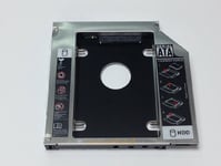 2nd SATA HDD SSD Hard Drive Bay Caddy for Laptops (12.7mm)