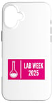 Coque pour iPhone 16 Plus Pink Lab Week 2025, jolie pour un technicien de laboratoire