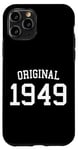 Coque pour iPhone 11 Pro Original 1949, 75 ans, pour homme et femme, 75e anniversaire