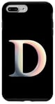 Coque pour iPhone 7 Plus/8 Plus Lettre initiale de l'alphabet D dans un style artistique pastel