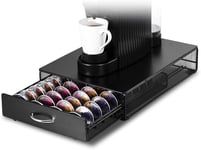 SYSYLY Coffee Capsule Storage Drawer Tray for 40 Vertuo Vertuoline pods,Coffee &