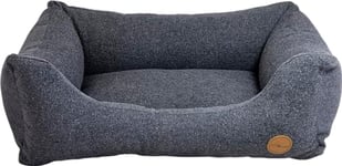 JACK AND VANILLA - Sofa Orthopédique pour Chien JV Hampton - Panier d’Intérieur pour Chiens Agés ou aux Articulations Fragiles - Gris Foncé, L, 117 x 82 x 28 cm